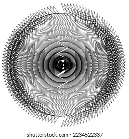 abstract geometric element.
Abstract circular element, radial lines shape. Geometric element.