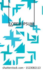 Abstract geometric element in futuristic style . Useful for prints and posters