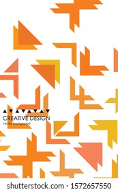 Abstract geometric element in futuristic style . Useful for prints and posters