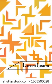 Abstract geometric element in futuristic style . Useful for prints and posters