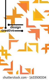 Abstract geometric element in futuristic style . Useful for prints and posters