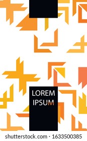 Abstract geometric element in futuristic style . Useful for prints and posters