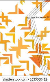 Abstract geometric element in futuristic style . Useful for prints and posters