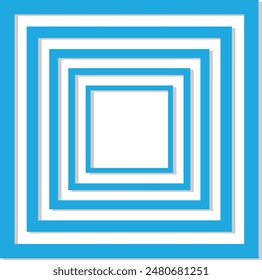 Abstract Geometric Element. Isolated on White Background. Vector Illustration.