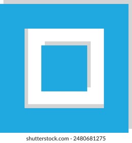 Abstract Geometric Element. Isolated on White Background. Vector Illustration.