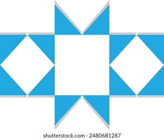 Abstract Geometric Element. Isolated on White Background. Vector Illustration.