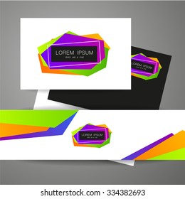 Abstract geometric element - logo design template. Corporate identity.