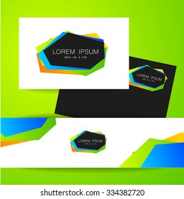 Abstract geometric element - logo design template. Corporate identity.