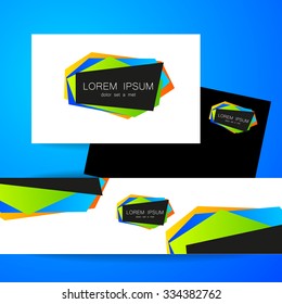 Elemento geométrico abstracto - plantilla de diseño de logotipo. Identidad corporativa.