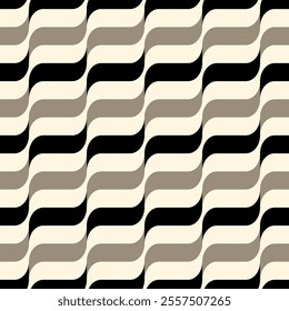 Abstract geometric element seamless wave pattern background.