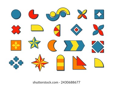 Abstract Geometric Element Shape Set