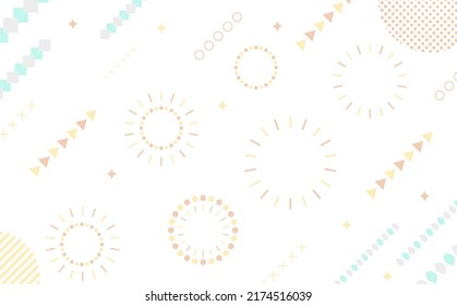 Abstract geometric elements background vector