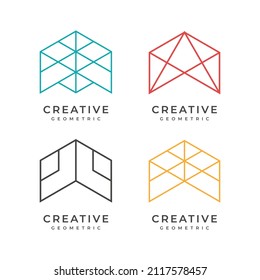 Abstract geometric elements creative vector design template
