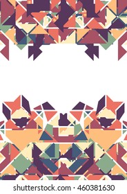 Abstract geometric elements line vector pattern. Ornament illustration concept. 