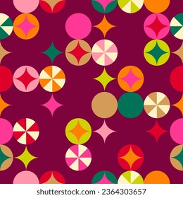 Abstract geometric elements pattern for christmas and new year holidays.