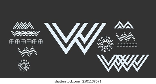 Abstract geometric elements, shapes and symbols , Vector shapes