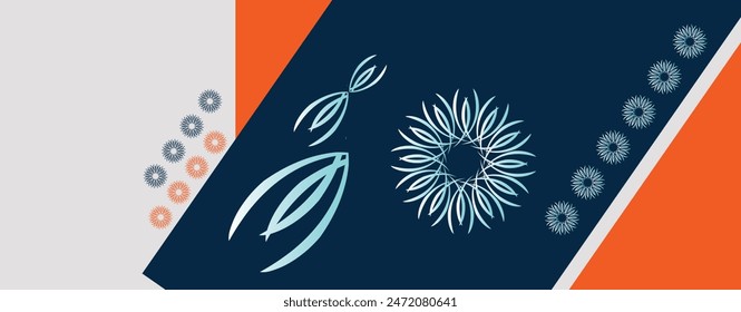 Abstract  geometric elements, shapes and Vector shapes