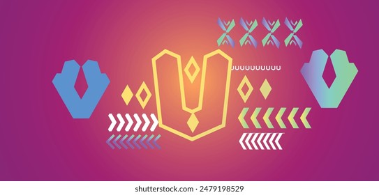 Abstract geometric elements, shapes and Vector shapes