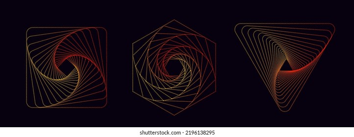 Abstract geometric elements. Universal dynamical forms, flowing lines.