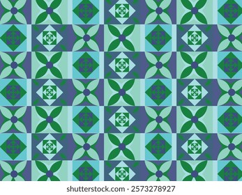 Abstract geometric endless hand-painted background pattern 