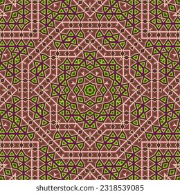 Abstract geometric endless pattern graphic design. Modern batik motif. Mix mosaic pattern. Islamic ethnic print. Artistic backdrop.
