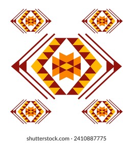 diseño de borde de tela geométrica abstracta de tejido étnico para impresión de tela, alfombras, ropa, sarong, pañuelo, envoltura, bordado, impresión, cortina, alfombra, papel pintado, envoltura, batik, azteca