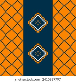 abstract geometric ethnic fabric pattern border design for fabric print, rugs, clothing, sarong, scarf, wrap, embroidery, print, curtain, carpet, wallpaper, wrapping, Batik, Aztec