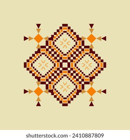 abstraktes geometrisches Stoffmuster-Grenzdesign für Stoffdruck, Teppiche, Kleidung, Sarong, Schal, Packung, Stickerei, Druck, Vorhang, Teppich, Tapete, Verpackung, Batik, Aztec