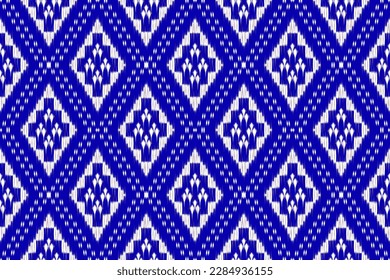 Abstract geometric ethnic oriental ikat seamless pattern traditional in tribal.Design for background,carpet,Batik,cover,textile,wallpaper,clothing,wrapping,fabric,Vector illustration.embroidery style.