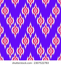 Abstract geometric ethnic oriental ikat seamless pattern traditional in tribal.Design for background,carpet,Batik,cover,textile,wallpaper,clothing,wrapping,fabric,Vector illustration.embroidery style.