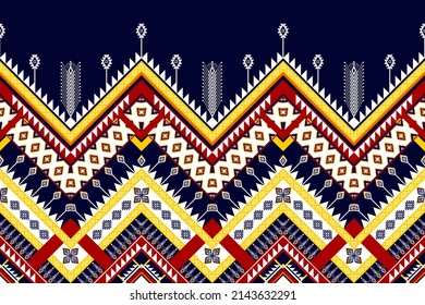 Abstract Geometric ethnic pattern design. Aztec fabric carpet mandala ornament ethnic chevron textile decoration wallpaper. Tribal patterns boho native traditional embroidery vector background 
