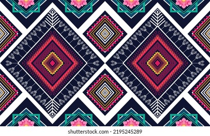 Abstract geometric ethnic pattern design.