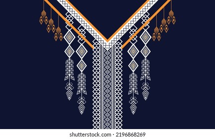 Abstract geometric ethnic pattern design.