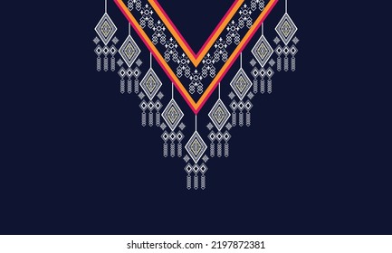 Abstract geometric ethnic pattern design.