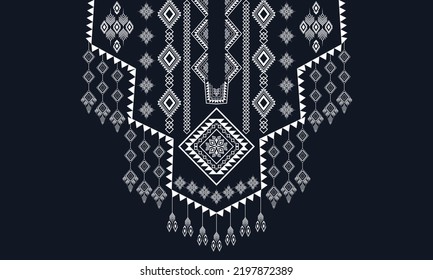 Abstract geometric ethnic pattern design.