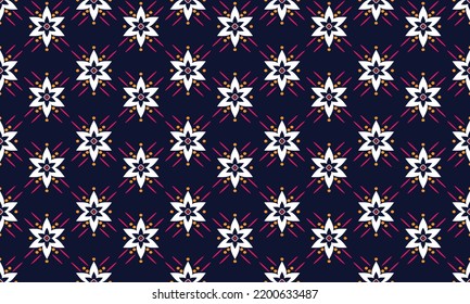 Abstract geometric ethnic pattern design.