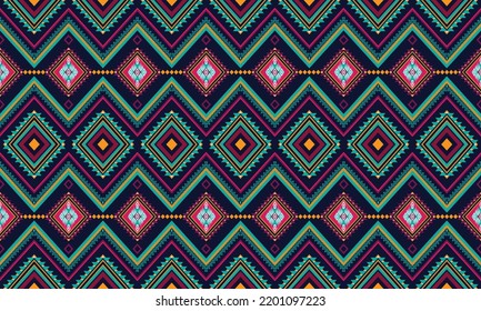 Abstract geometric ethnic pattern design.