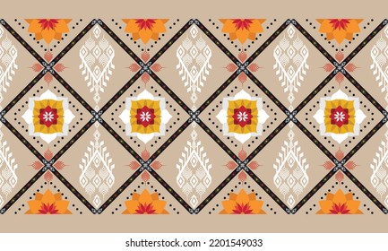 Abstract geometric ethnic pattern design.