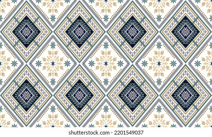 Abstract geometric ethnic pattern design.