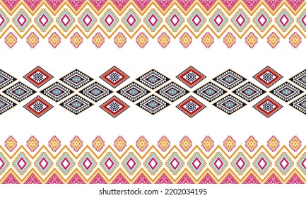 Abstract geometric ethnic pattern design.