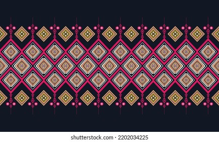 Abstract geometric ethnic pattern design.