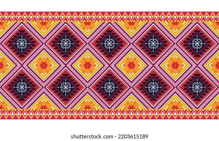 Abstract geometric ethnic pattern design.