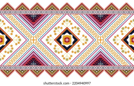 Abstract geometric ethnic pattern design.