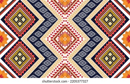 Abstract geometric ethnic pattern design.