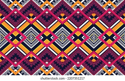 Abstract geometric ethnic pattern design.