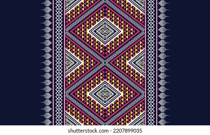Abstract geometric ethnic pattern design.