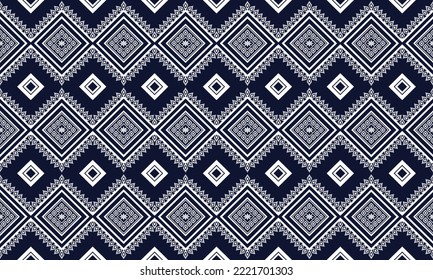 Resumen de diseño de patrones étnicos geométricos para ropa, tela, fondo, papel pintado, envoltura, batik. Ropa de púxel, estilo bordado.