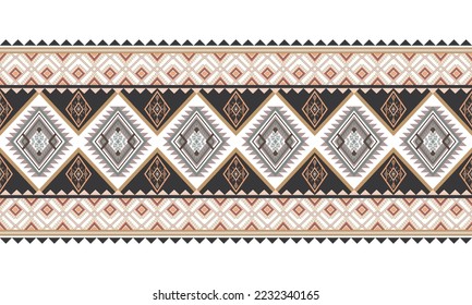 Resumen de diseño de patrones étnicos geométricos para ropa, tela, fondo, papel pintado, envoltura, batik. Ropa de púxel, estilo bordado. Textura vectorial tribal.