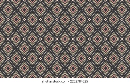 Resumen de diseño de patrones étnicos geométricos para ropa, tela, fondo, papel pintado, envoltura, batik. Ropa de púxel, estilo bordado. Textura vectorial tribal.