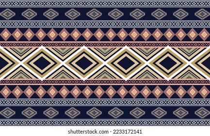 Resumen de diseño de patrones étnicos geométricos para ropa, tela, fondo, papel pintado, envoltura, batik. Ropa de púxel, estilo bordado. Textura vectorial tribal.